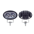 Blue spot forklift safety light projecting blue warning spot behind forklift