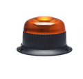 Low-mount amber forklift warning beacon with compact 3-bolt surface mount